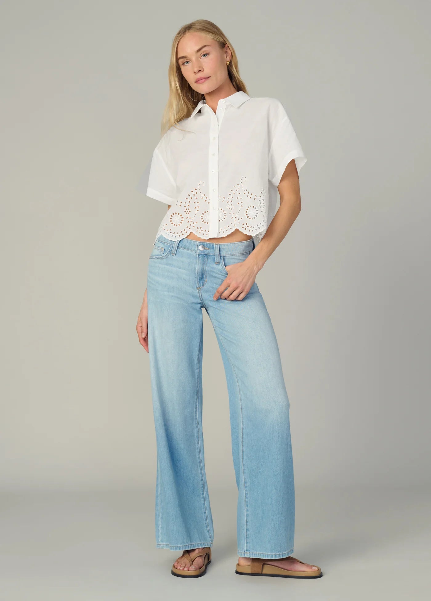 THE EYELET SHORT SLEEVE SHIRT