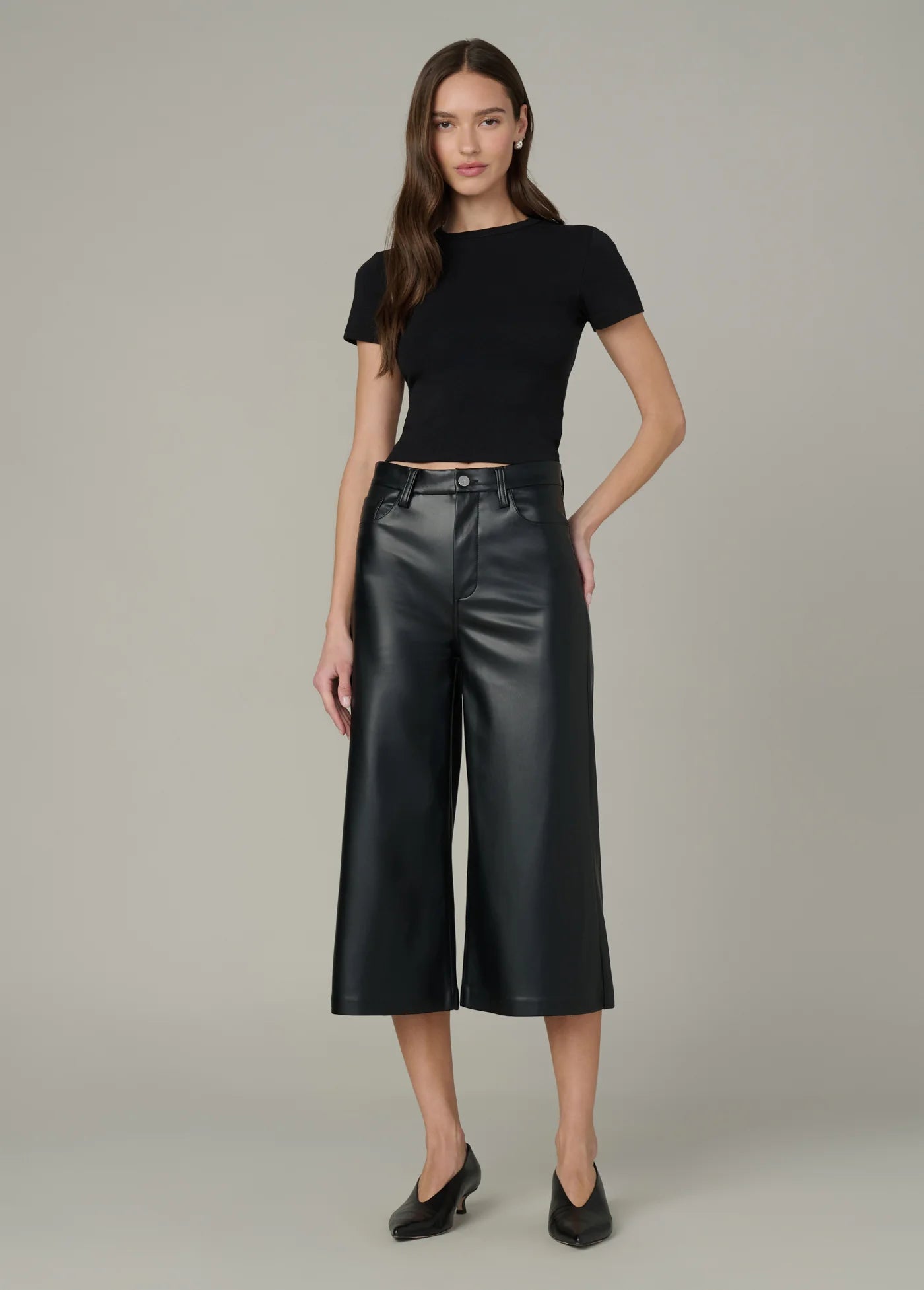 THE CULOTTE VEGAN LEATHER PANT