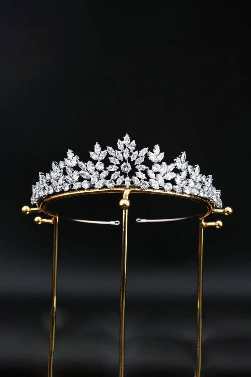 Gold Zirconia Queen Crown