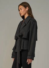 THE LIZ CROPPED TRENCH COAT