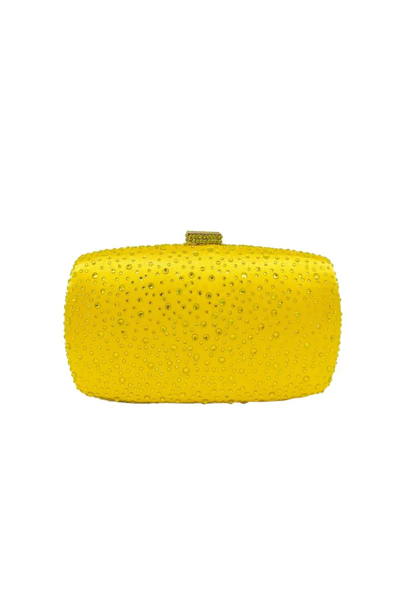 Womens Rhinestones Evening Clutch in Satin