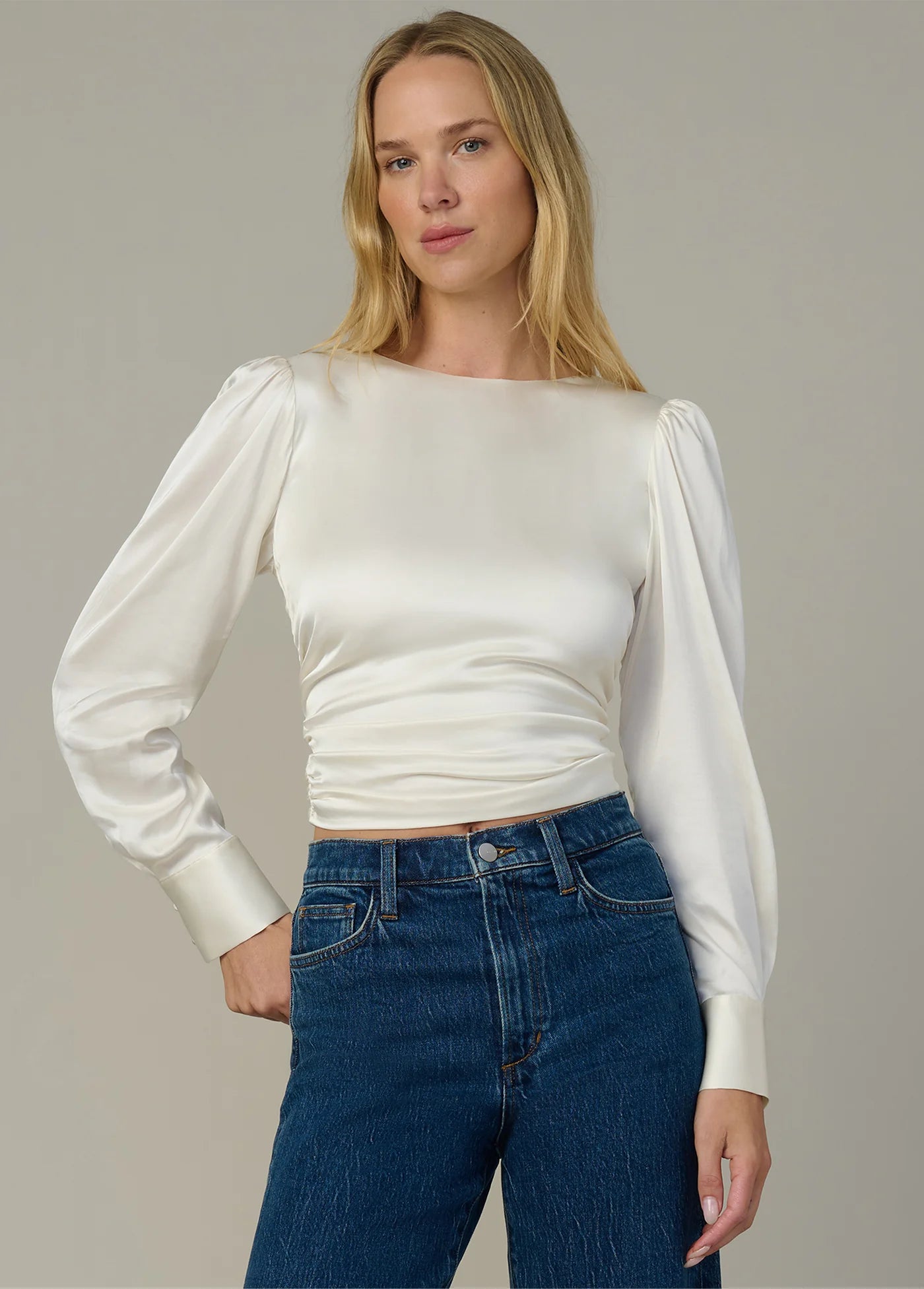 THE MARIE TIE BACK BLOUSE