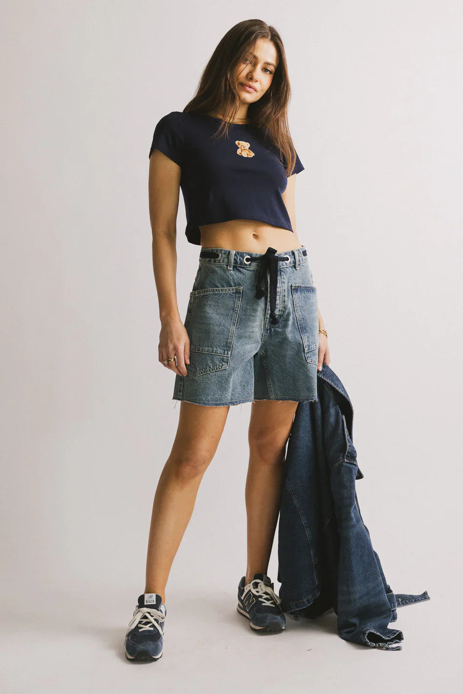 Finneas Denim Shorts in Medium Wash FINAL SALE