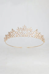 Gold Zirconia Queen Crown