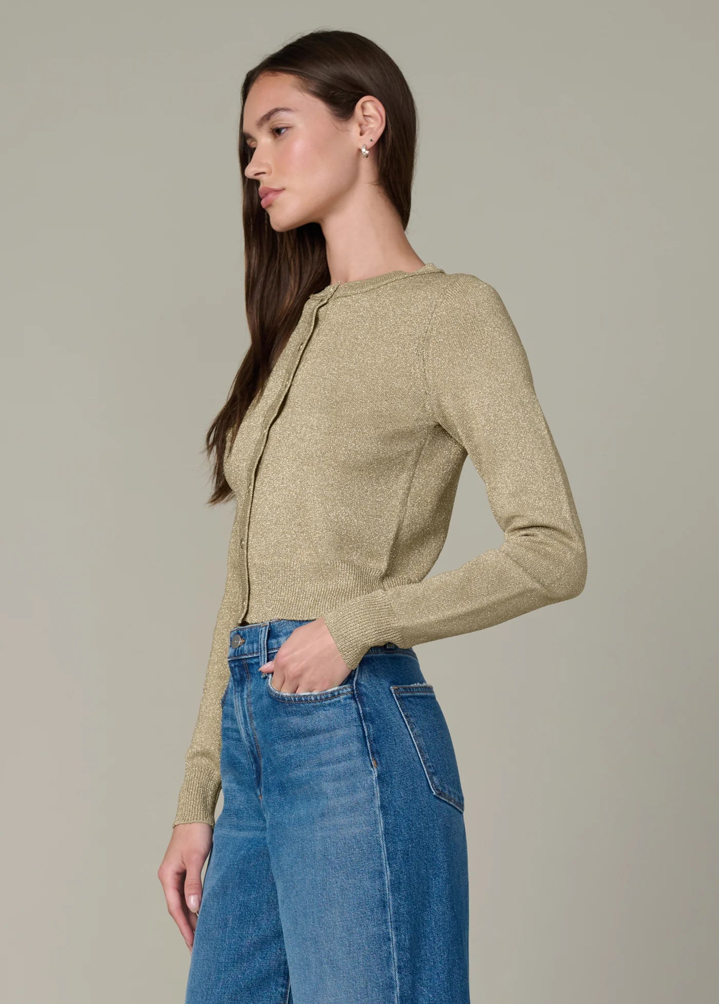 THE DANI METALLIC CARDIGAN