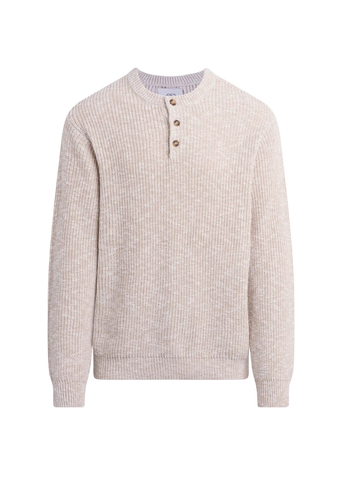 TEXTURED HENLEY SWEATER