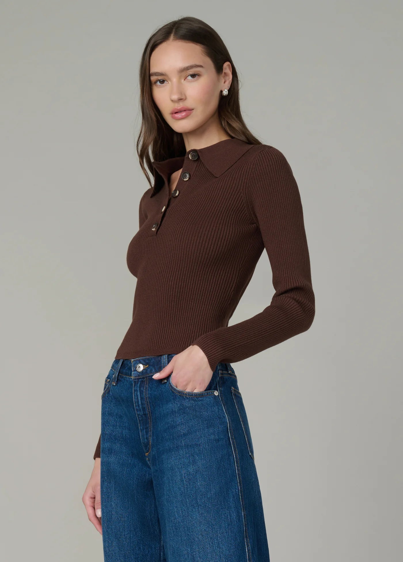 THE LISA POLO SWEATER