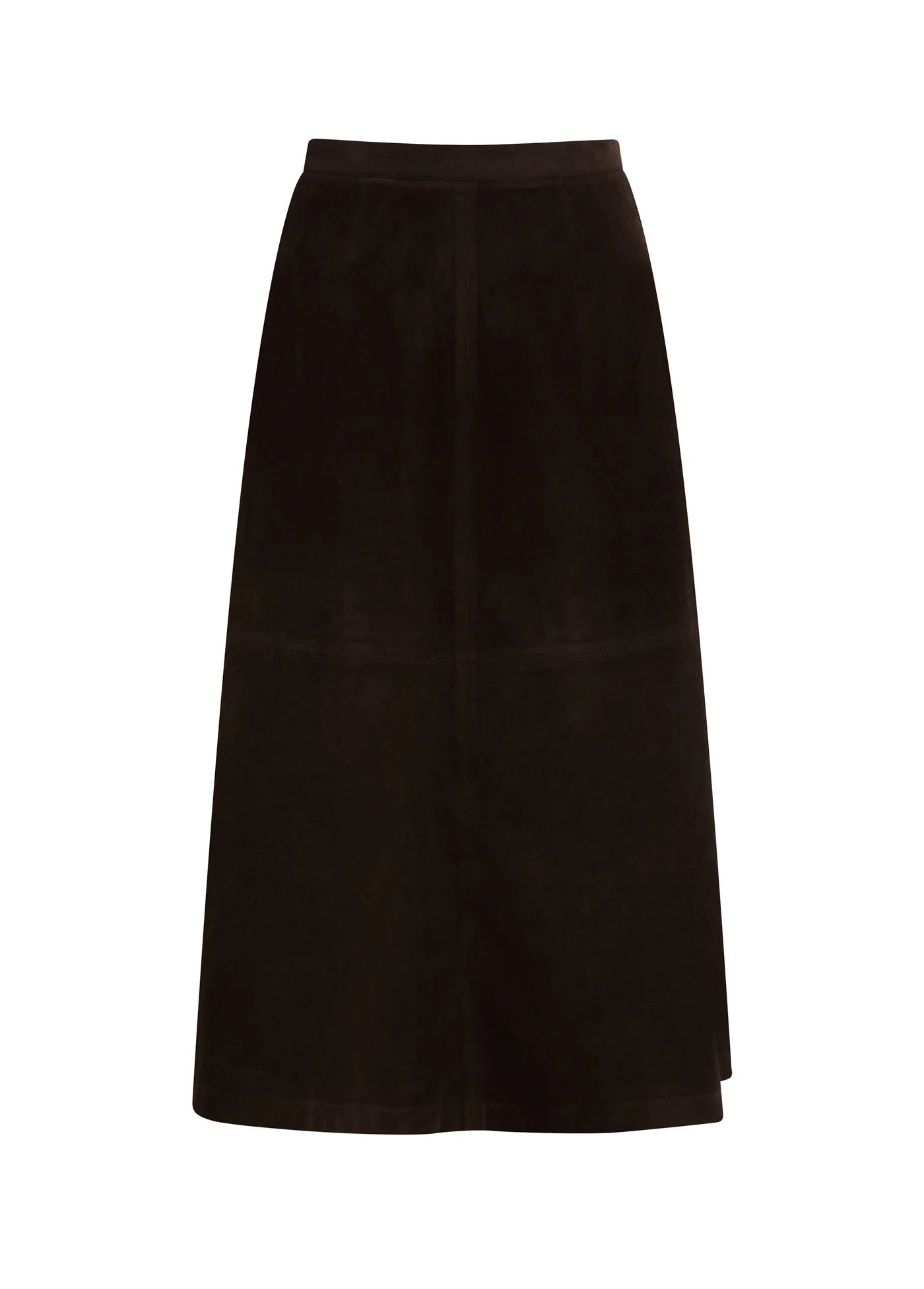 THE TAVI VEGAN SUEDE SKIRT