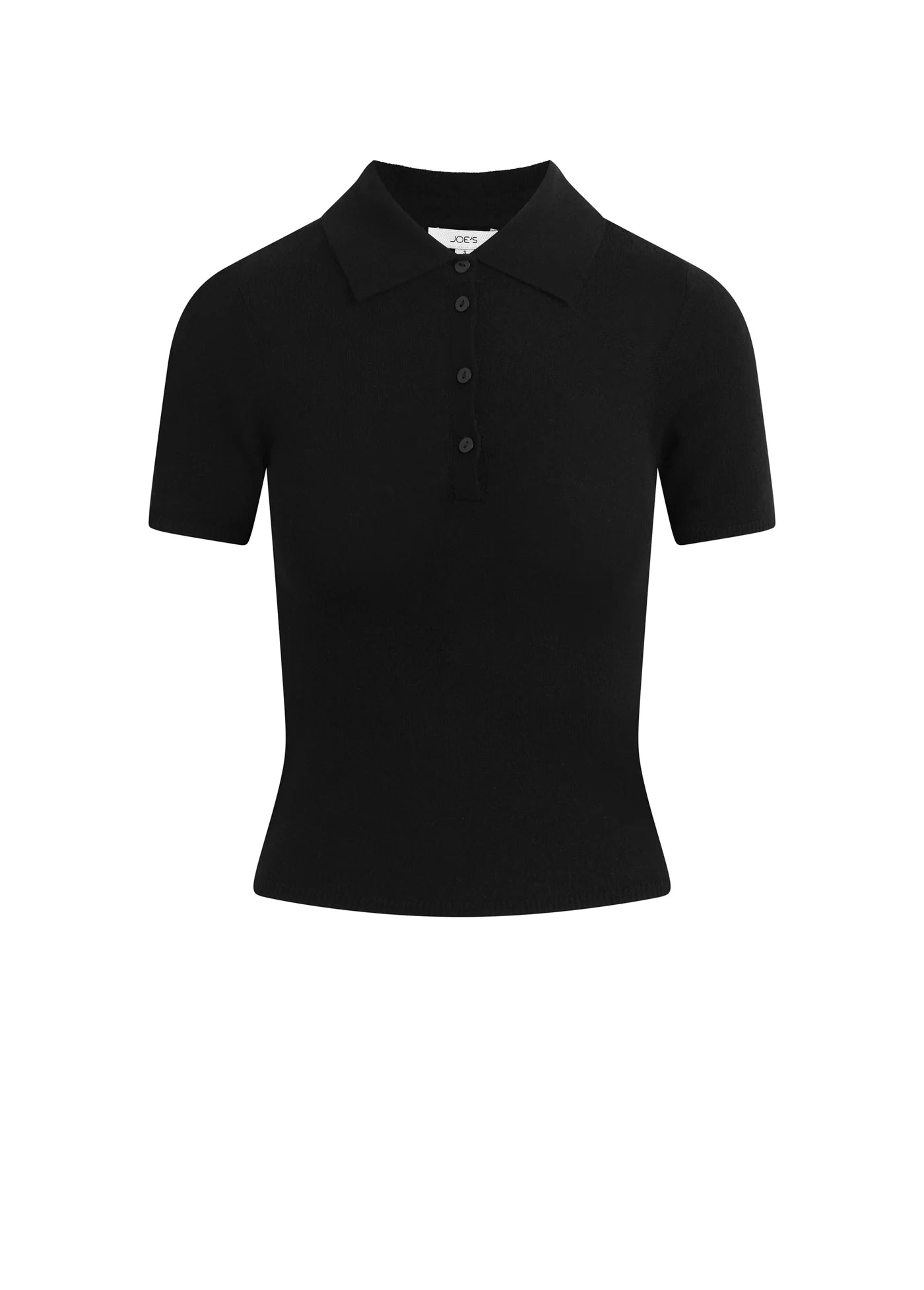 THE CASHMERE SHORT SLEEVE POLO SWEATER