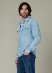 THE WAYNE DENIM WESTERN SHIRT