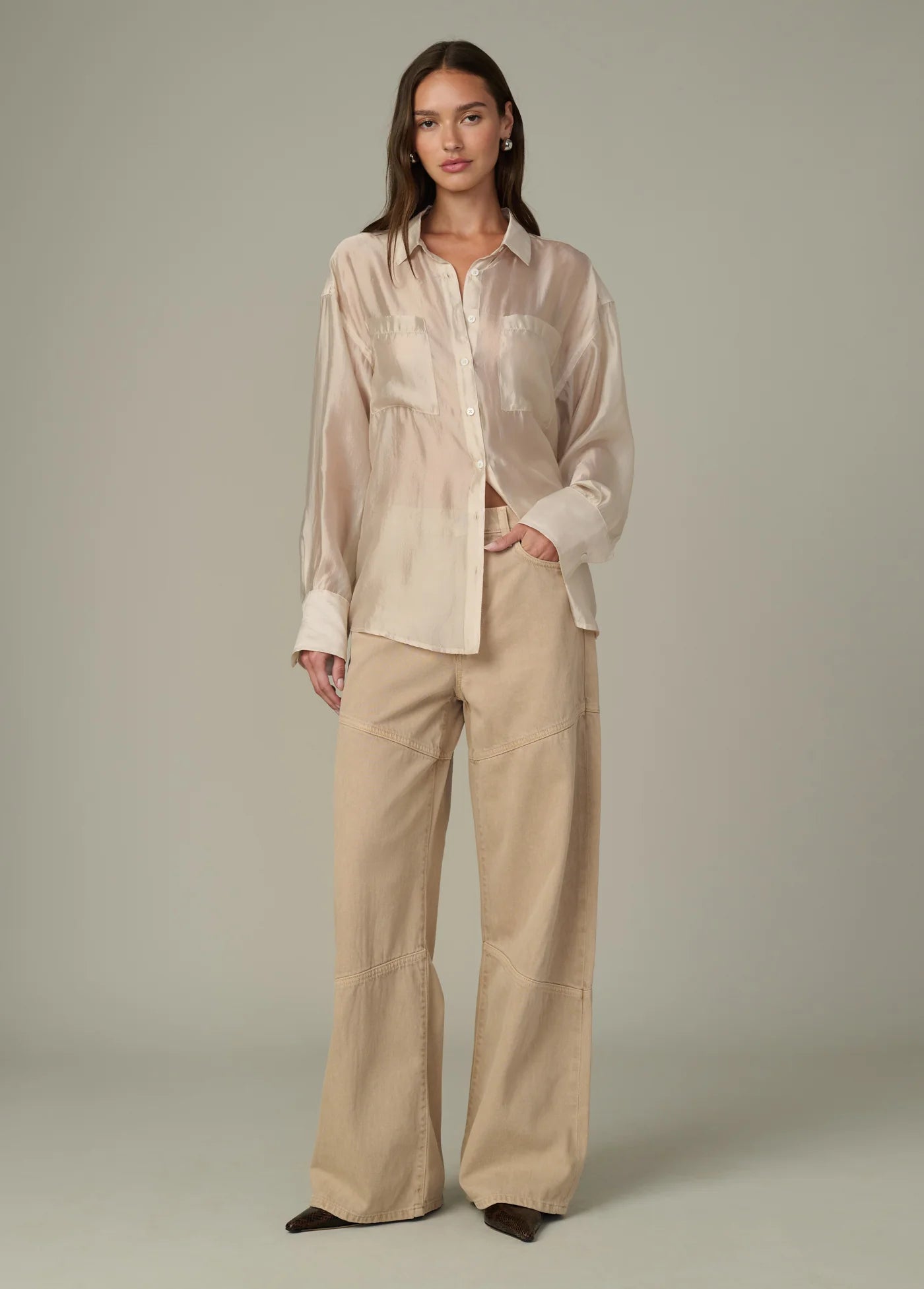 THE ORGANZA BOYFRIEND SHIRT
