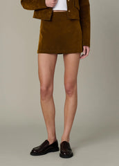 THE MINI SKIRT FLOCKED