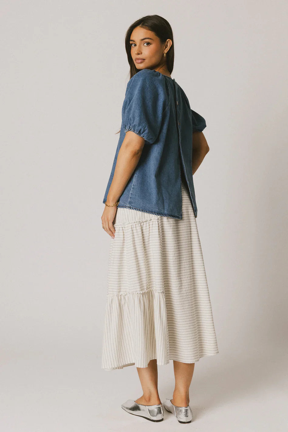 Iverson Denim Top FINAL SALE
