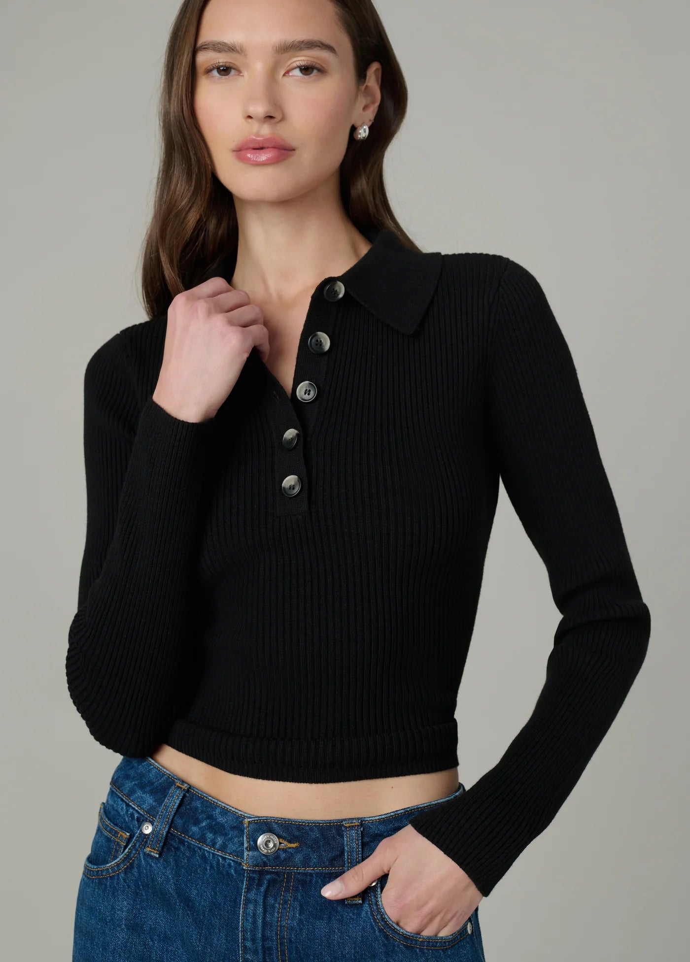 THE LISA POLO SWEATER