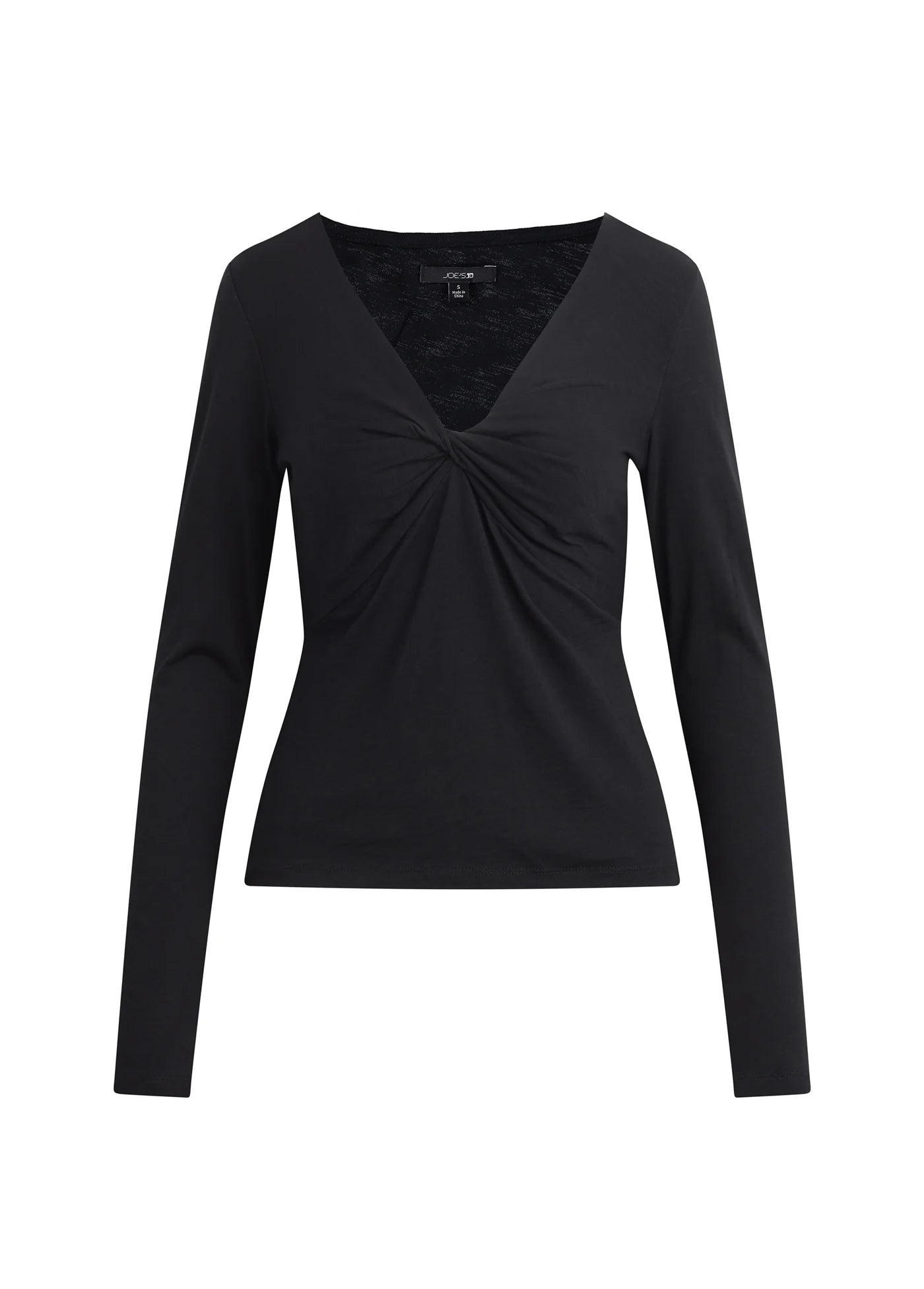 THE AVA STRIPE TWIST V NECK TOP