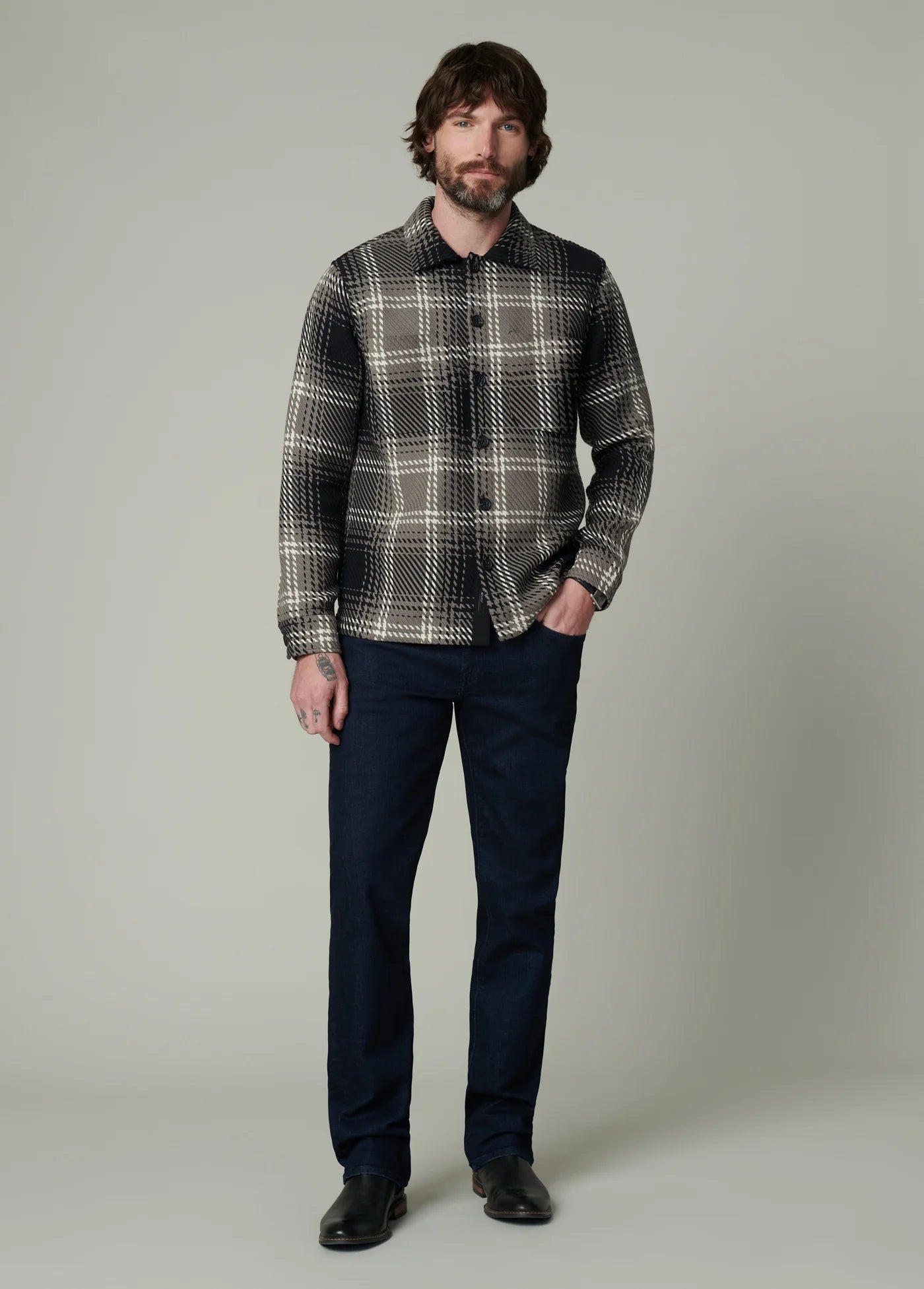 LEON PLAID OVERSHIRT