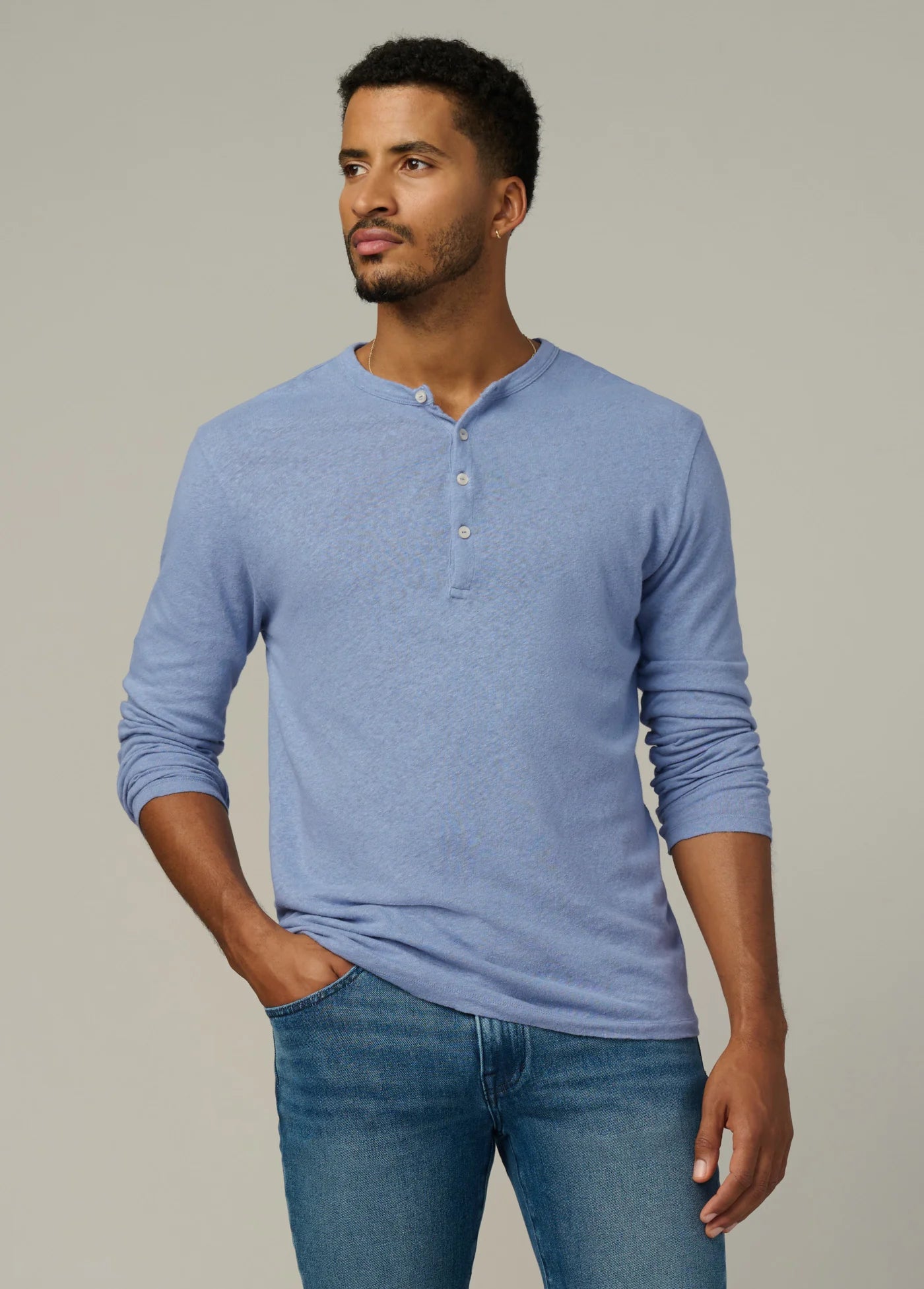 LONG SLEEVE HENLEY