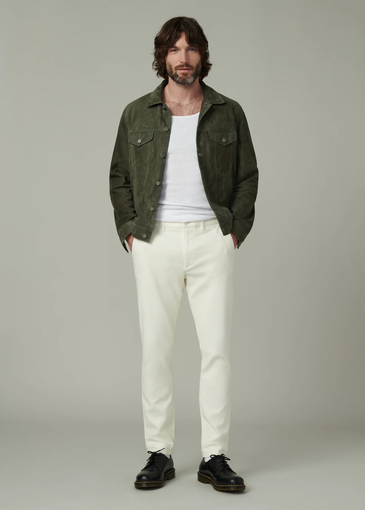 CASH SUEDE TRUCKER JACKET