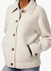 BOBBIE BUTTON UP SHERPA JACKET