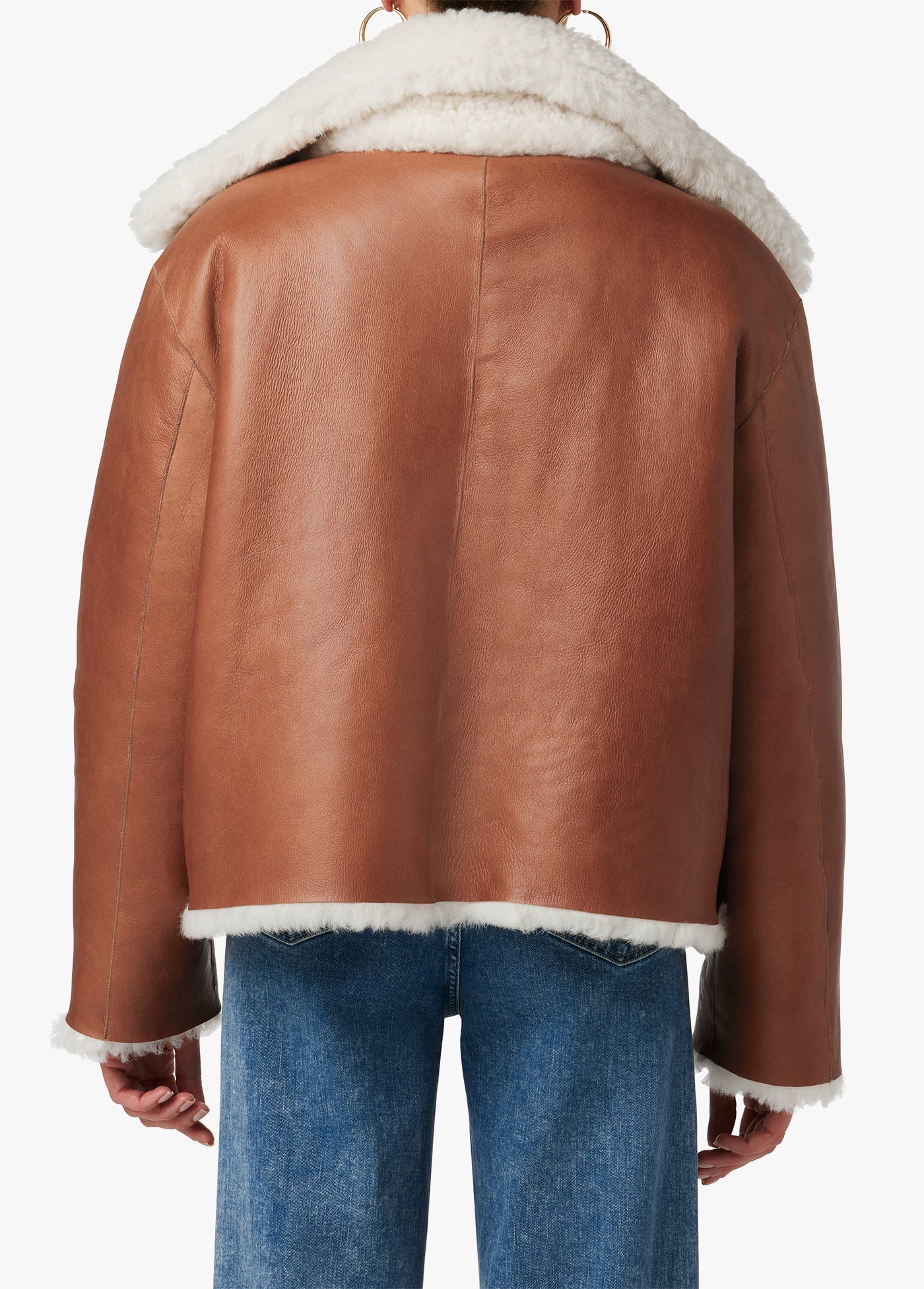 THE LISA REVERSIBLE SHEARLING LEATHER JACKET
