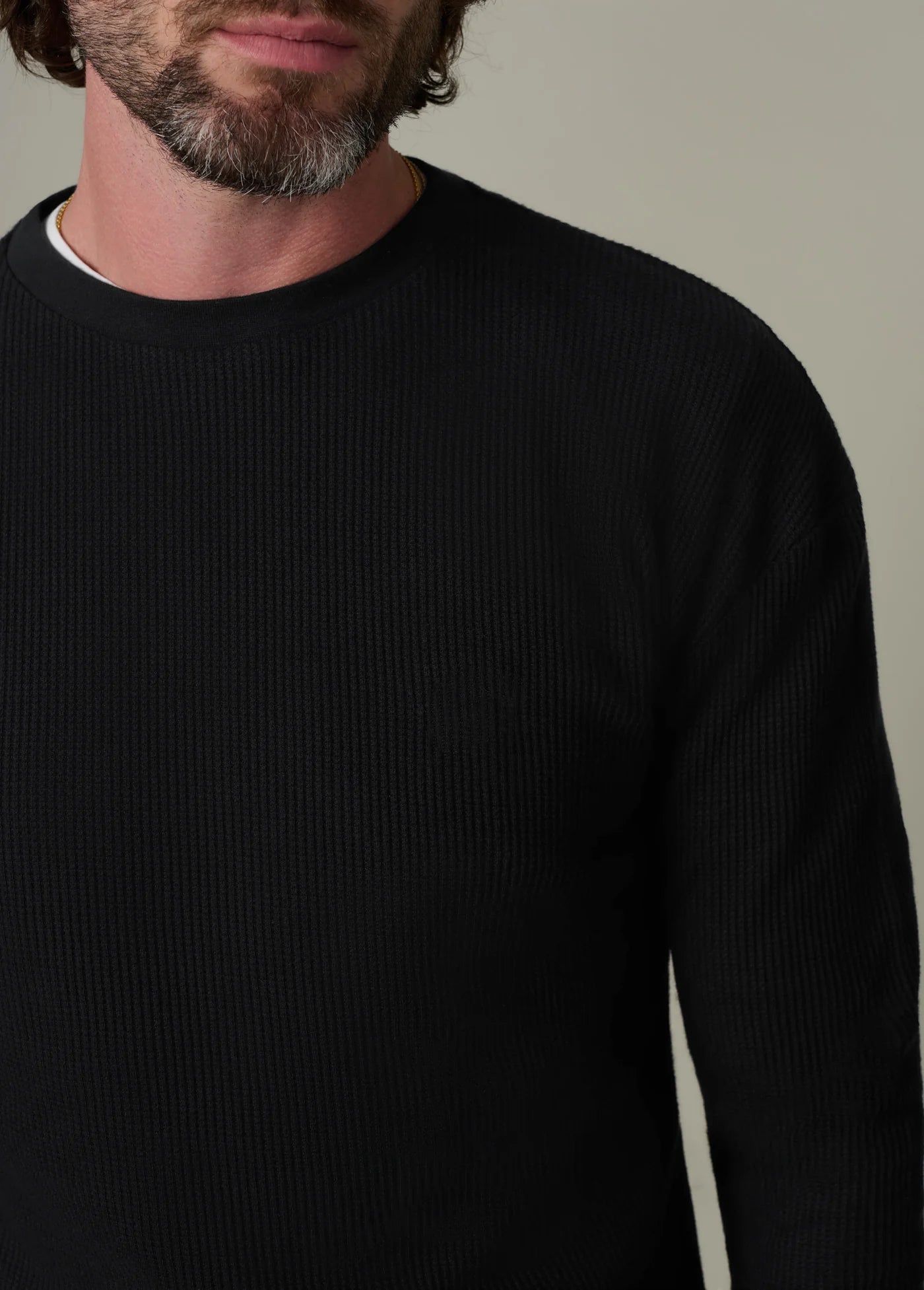 LONG SLEEVE WAFFLE TEE