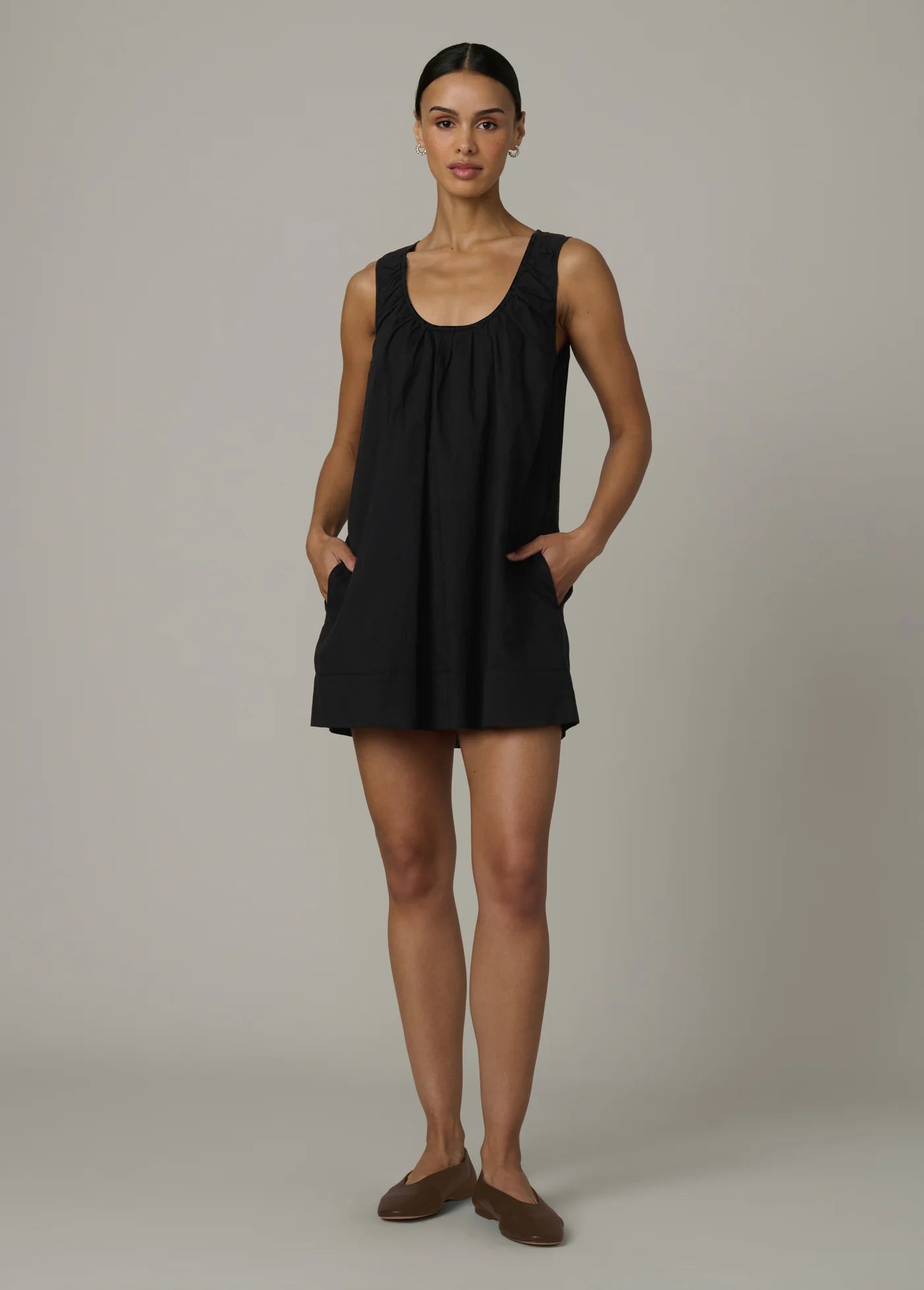 THE ANA U NECK MINI DRESS
