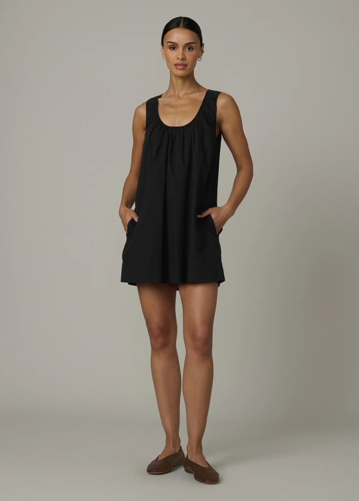 THE ANA U NECK MINI DRESS