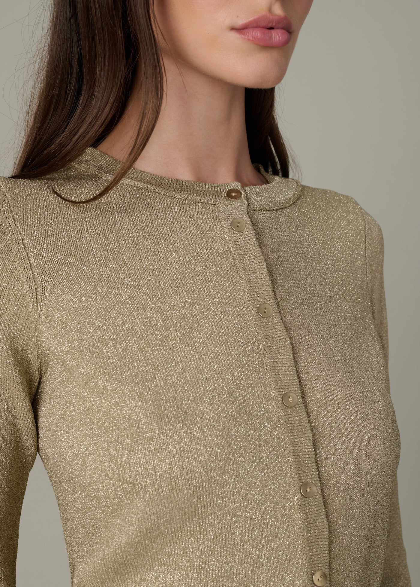 THE DANI METALLIC CARDIGAN
