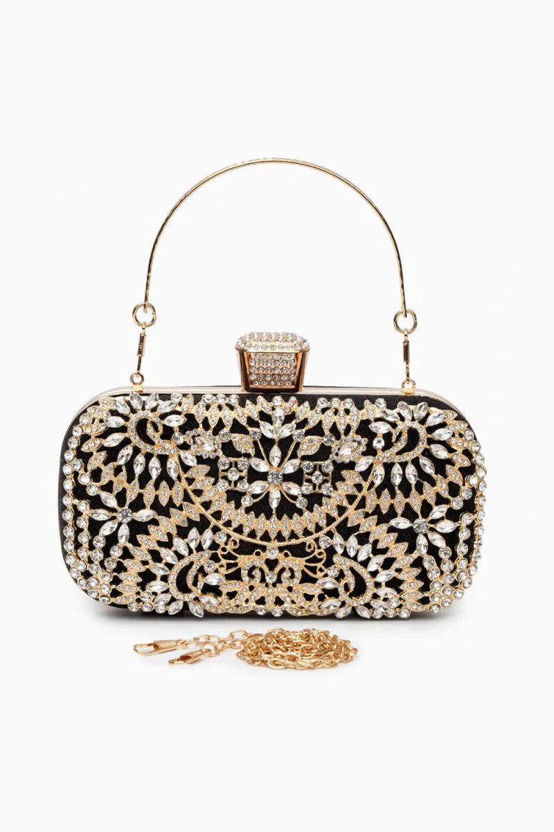 Luxurious Flower Clutch Bag