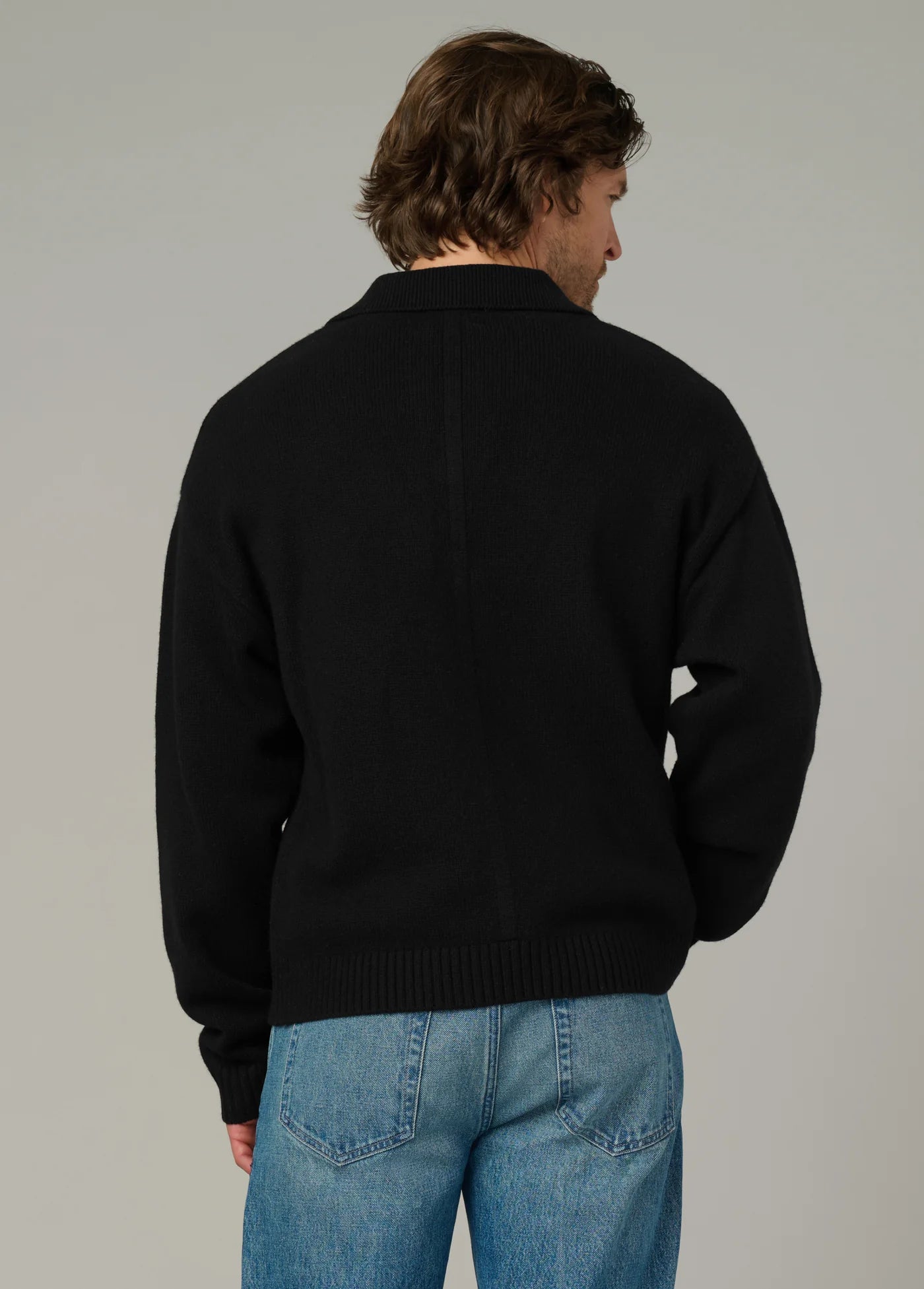 RELAXED POLO SWEATER