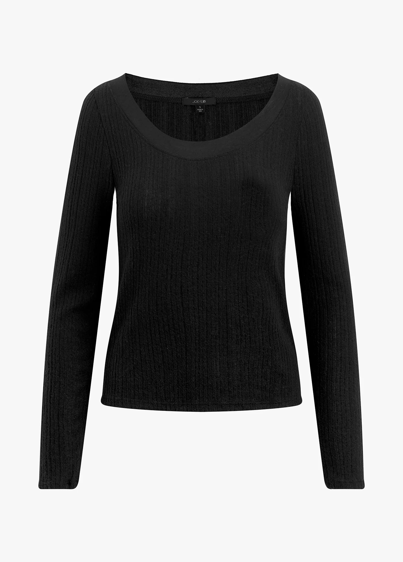 LACY SCOOP NECK LONG SLEEVE