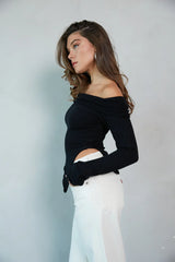Kate Asymmetrical Sweater Top