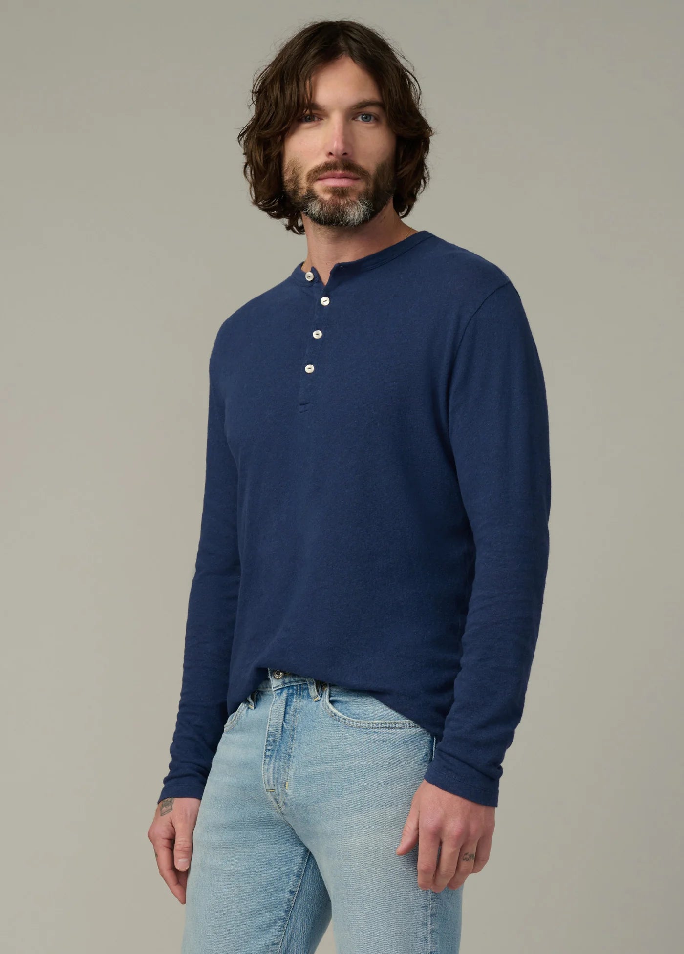 LONG SLEEVE HENLEY