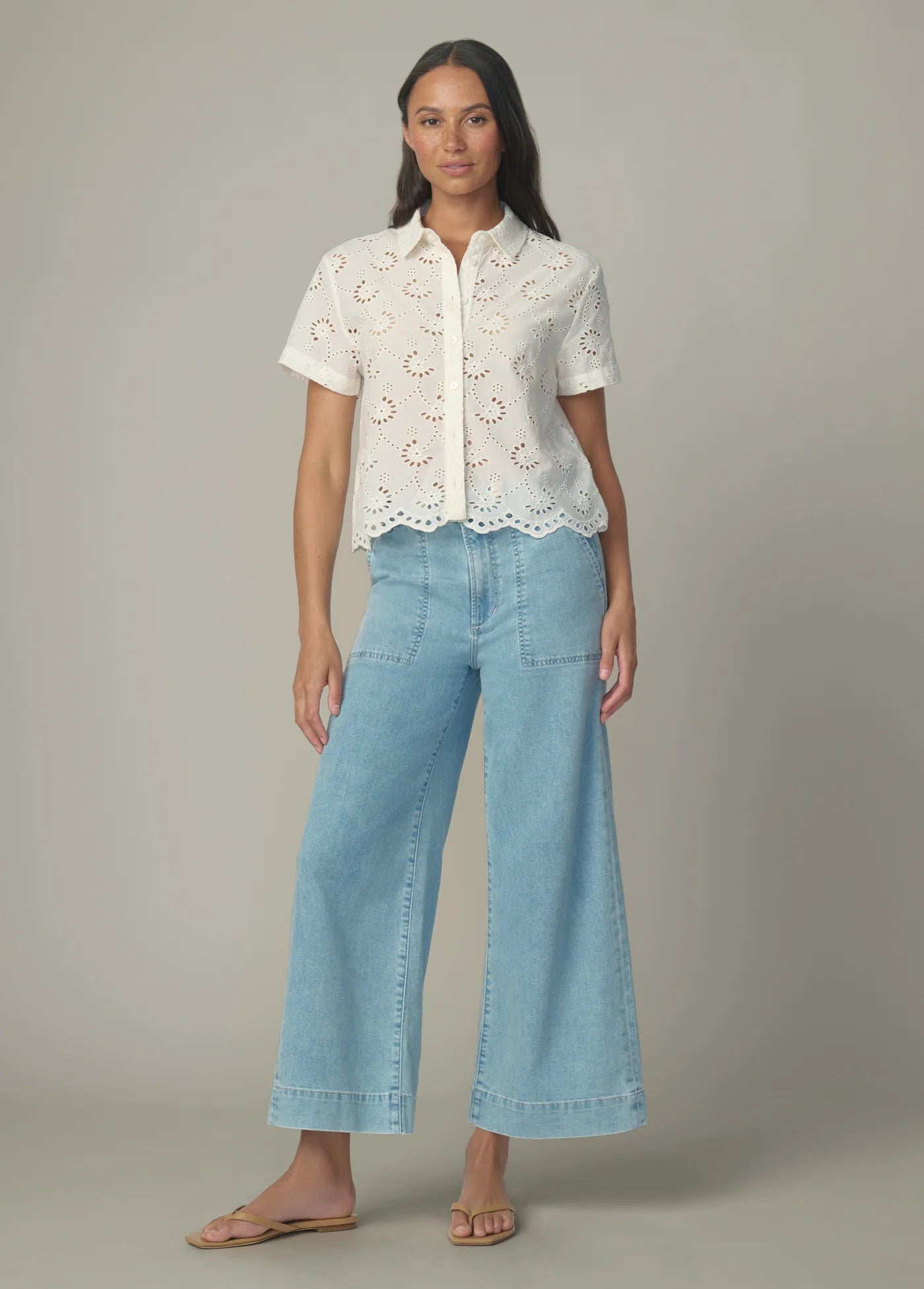THE EYELET SHORT SLEEVE SHIRT