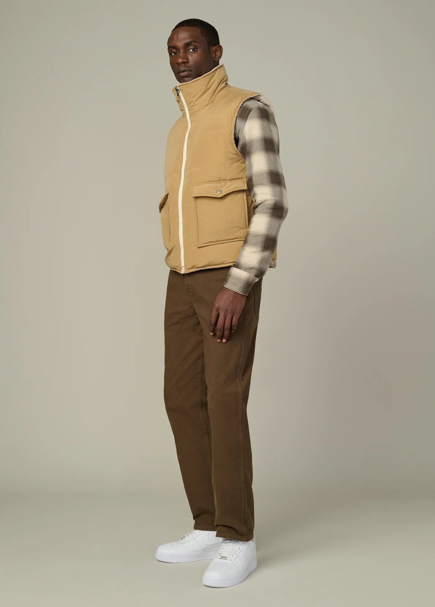 REVERSIBLE CORDUROY PUFFER