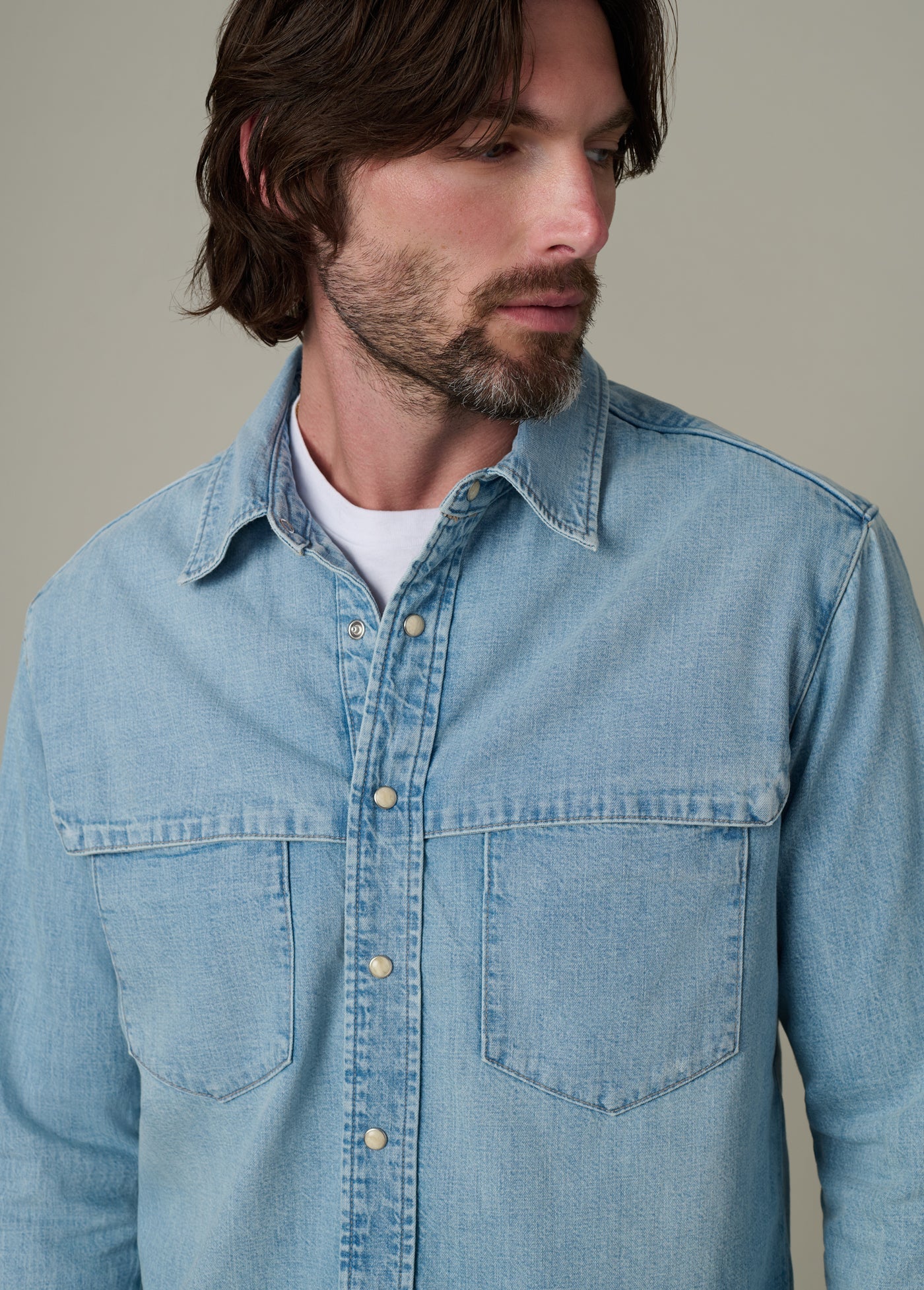 THE WAYNE DENIM WESTERN SHIRT