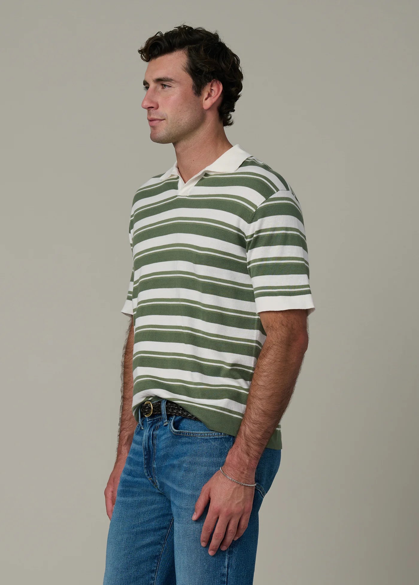 STRIPED CLUB POLO