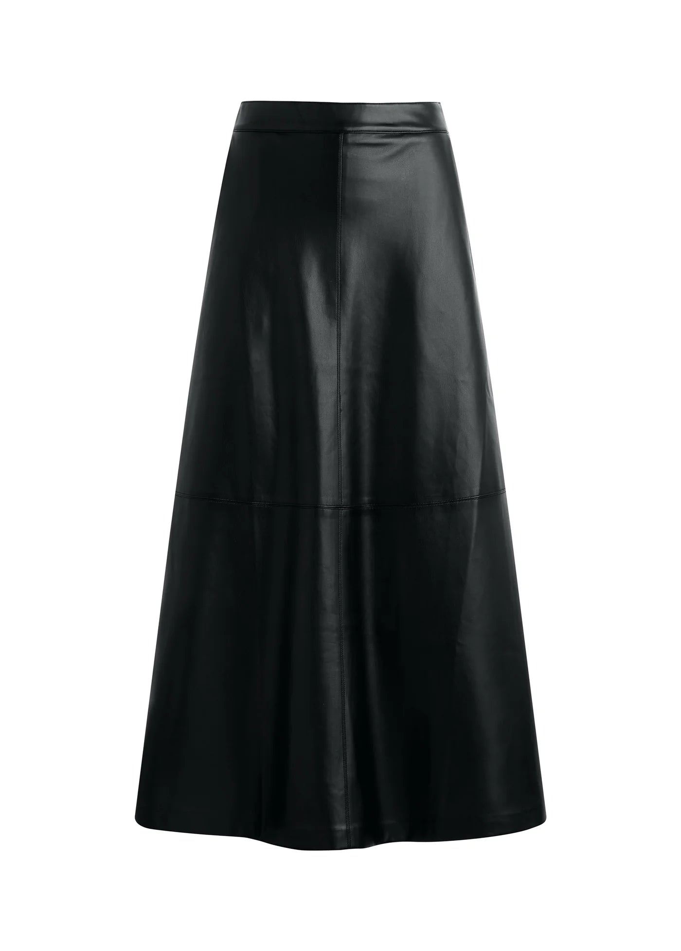 THE TAVI VEGAN LEATHER SKIRT
