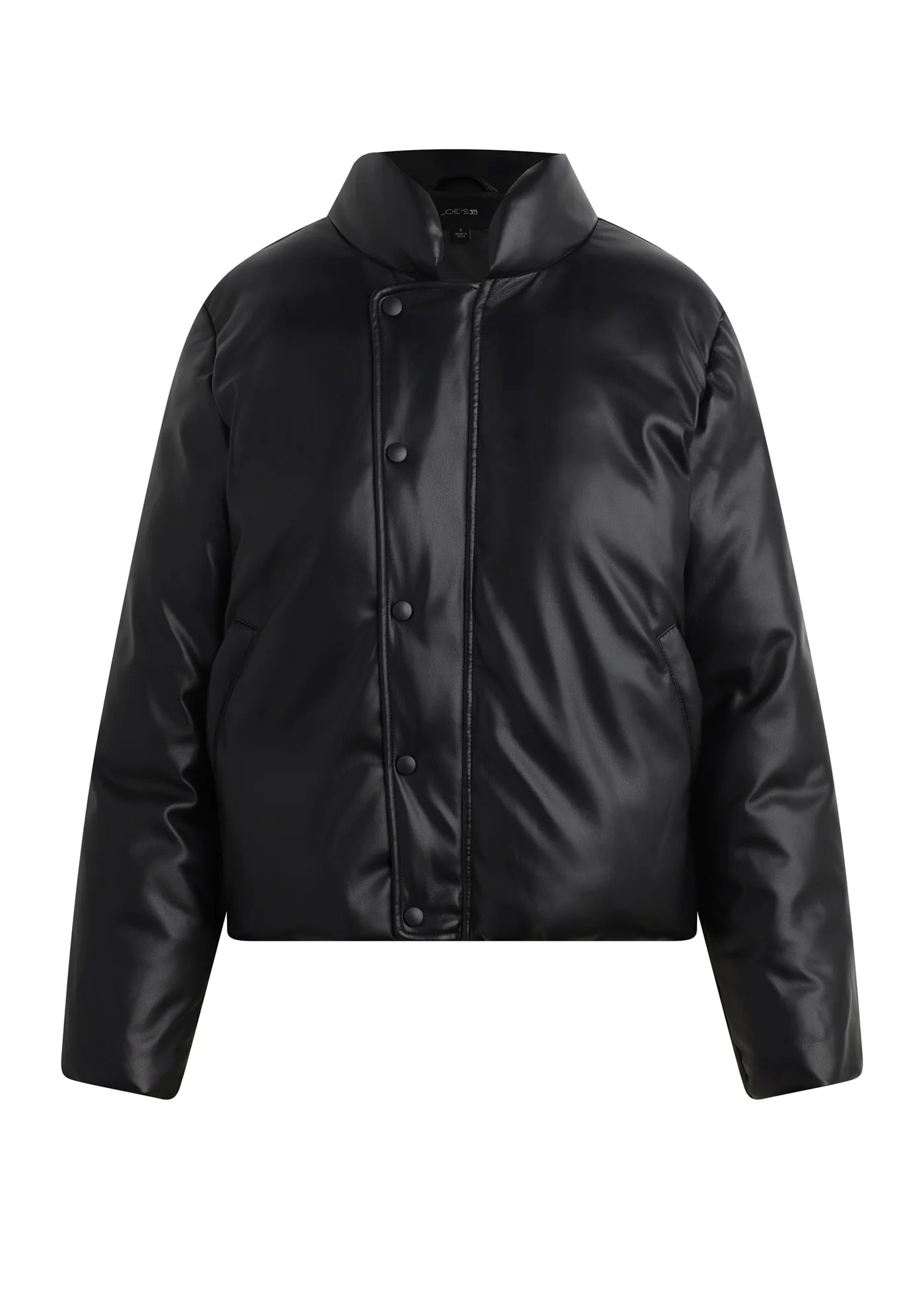 THE KIKI VEGAN LEATHER BOMBER JACKET