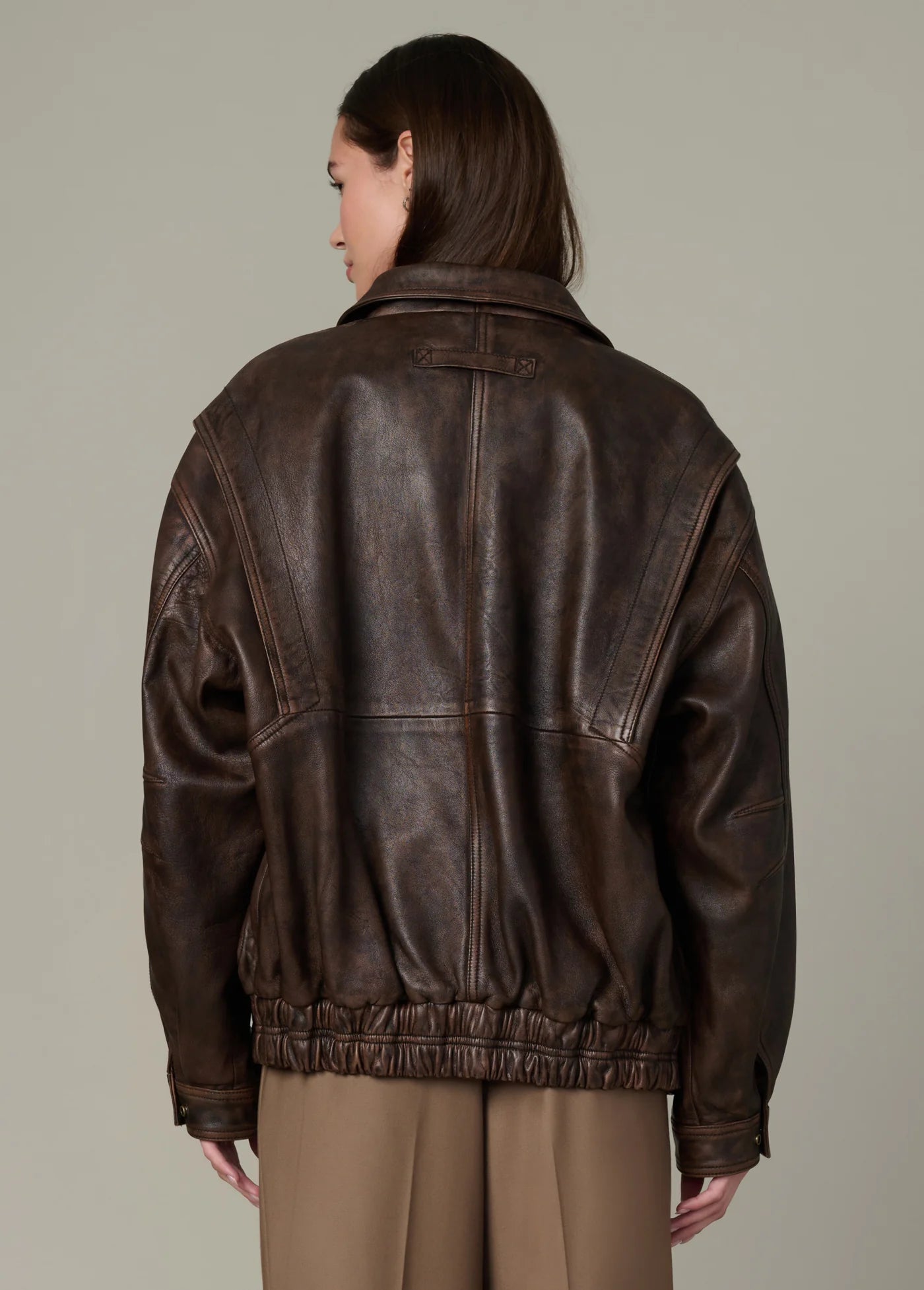 THE LUCA LEATHER BOMBER JACKET