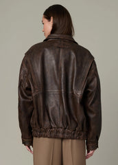THE LUCA LEATHER BOMBER JACKET