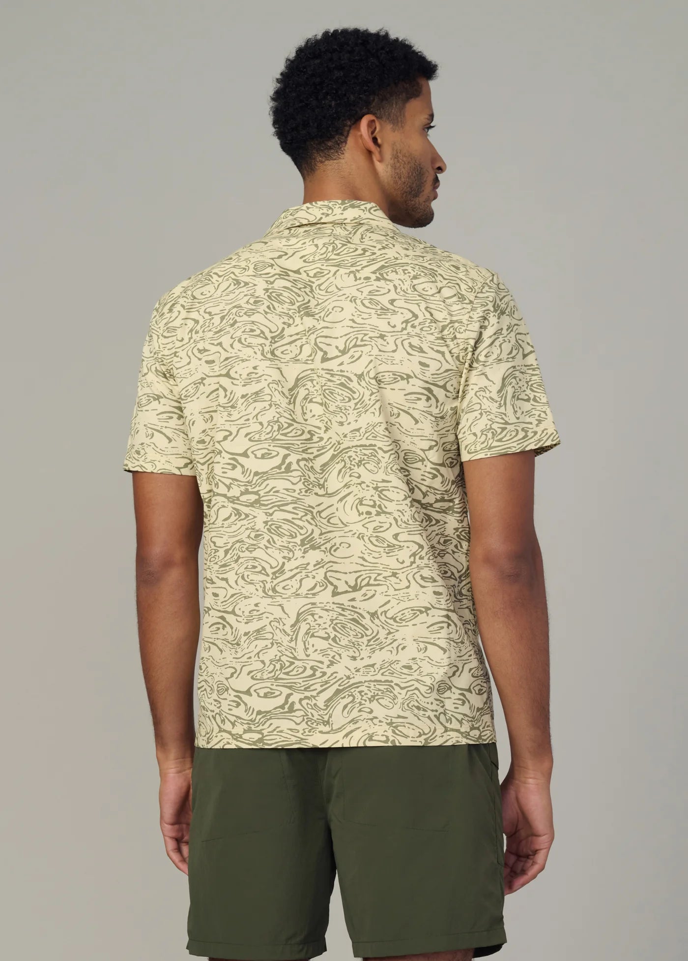 CAMP COLLAR PRINTED SHIRT