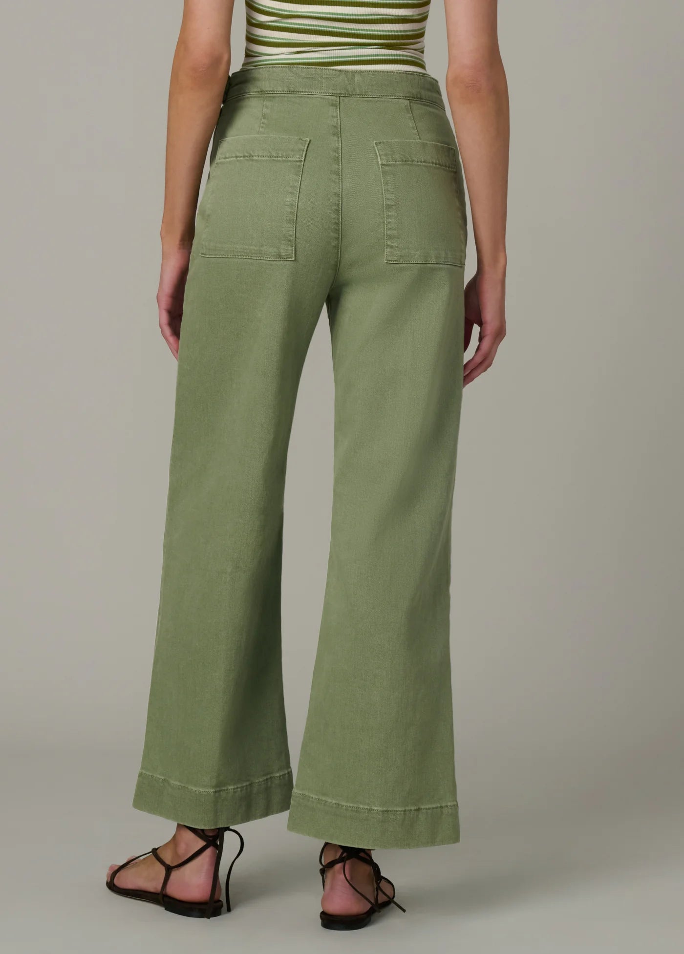 THE SIDE ZIP WIDE LEG ANKLE
