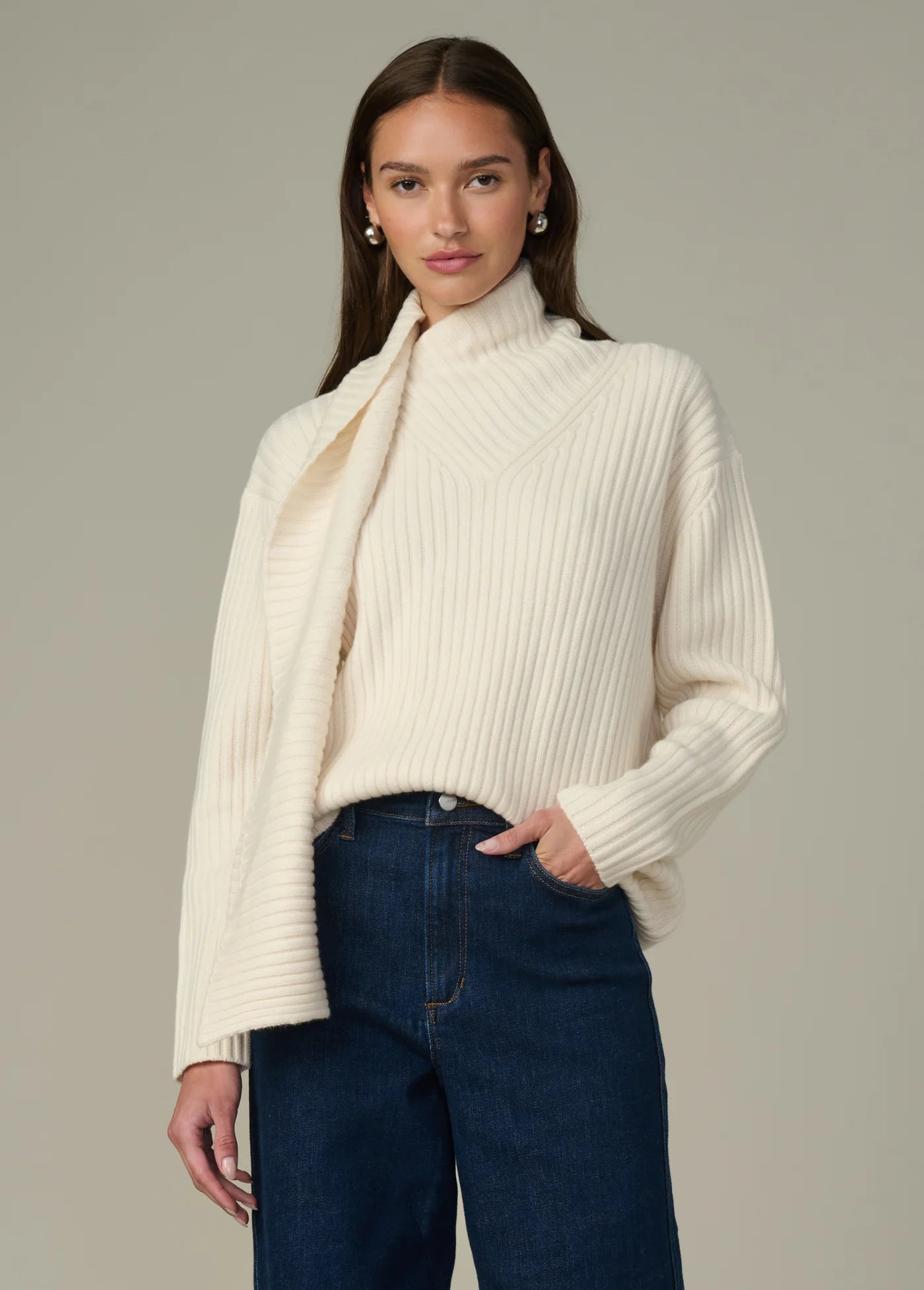 THE NOA SCARF SWEATER