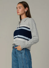 THE LONG SLEEVE CASHMERE POLO