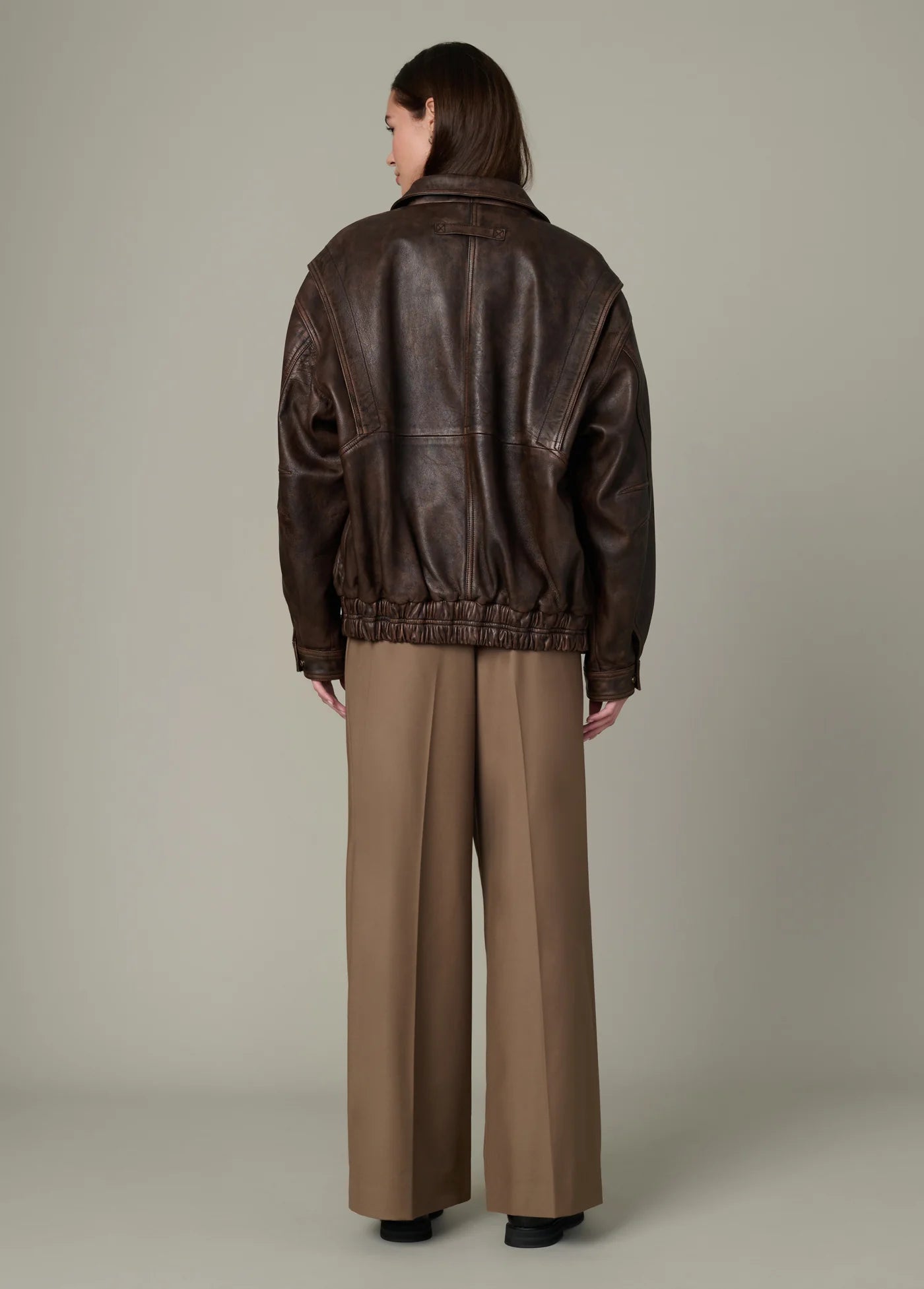 THE LUCA LEATHER BOMBER JACKET