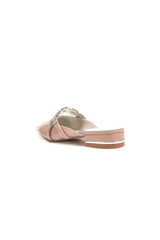 High Heels Nude Pink with Silver Embellishments
