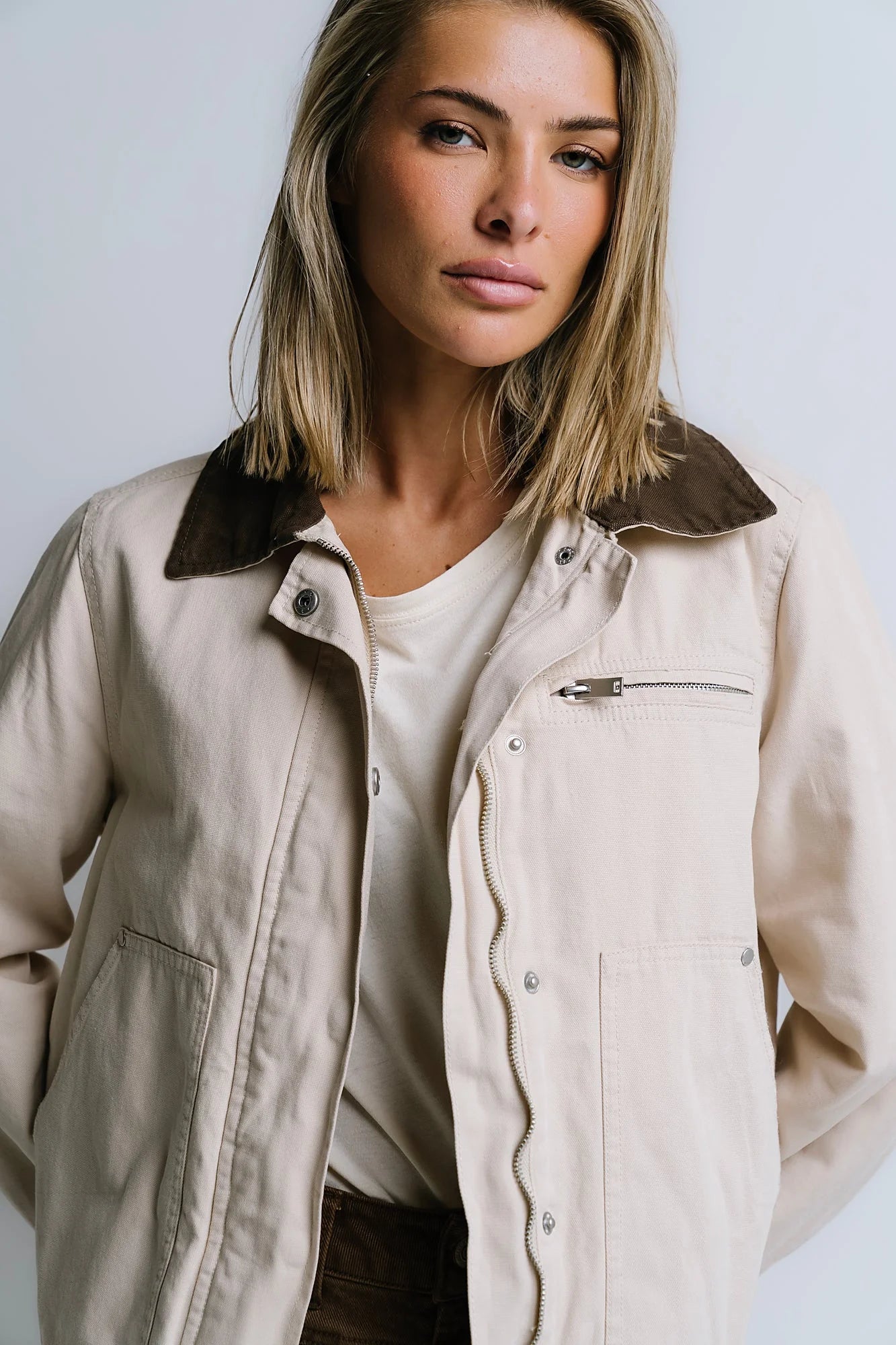 Ember Barn Jacket in Ecru