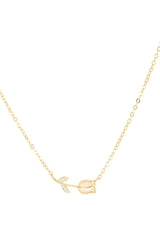 Tulip Pendant Clavicle Necklace