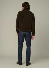 SUEDE DRESS ZIP JACKET